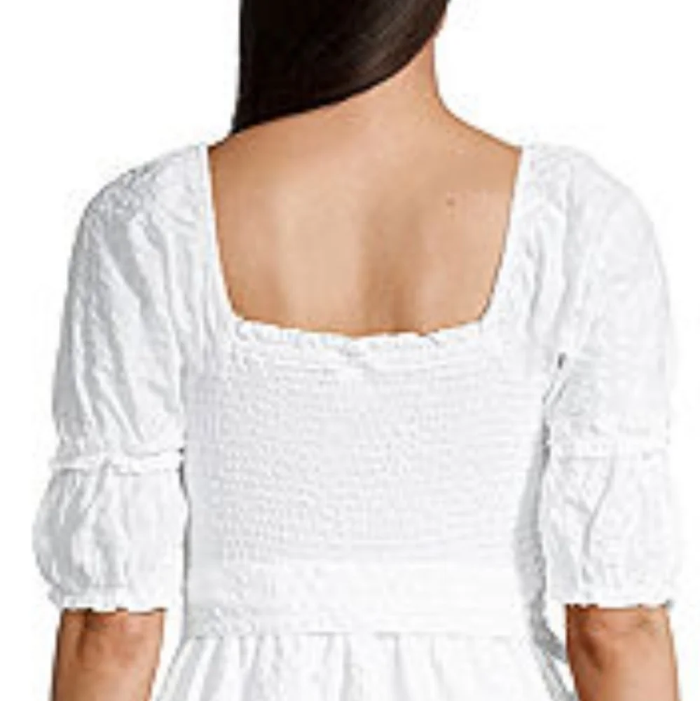 PAYTON and Parker Elbow Puff Sleeve A line Dress